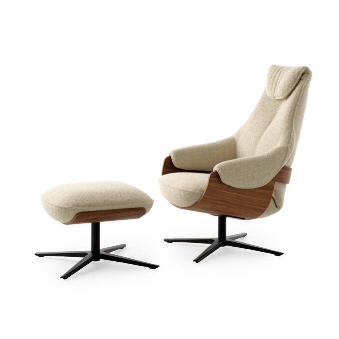 Cream Lounge Chair - Image 8