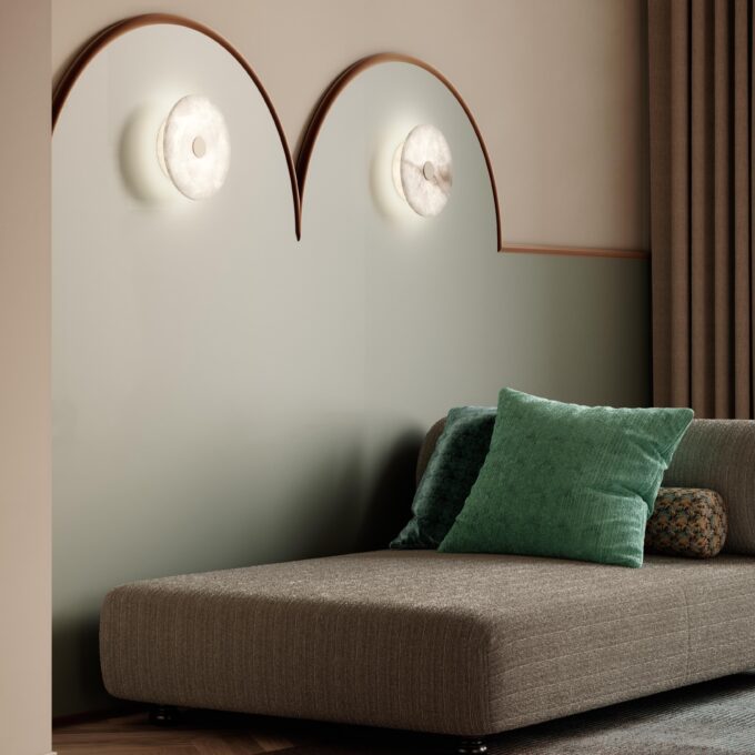 Tsuki Alabaster Wall Light - Image 2