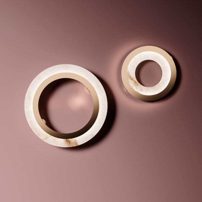 Yubiwa Alabaster Wall Light